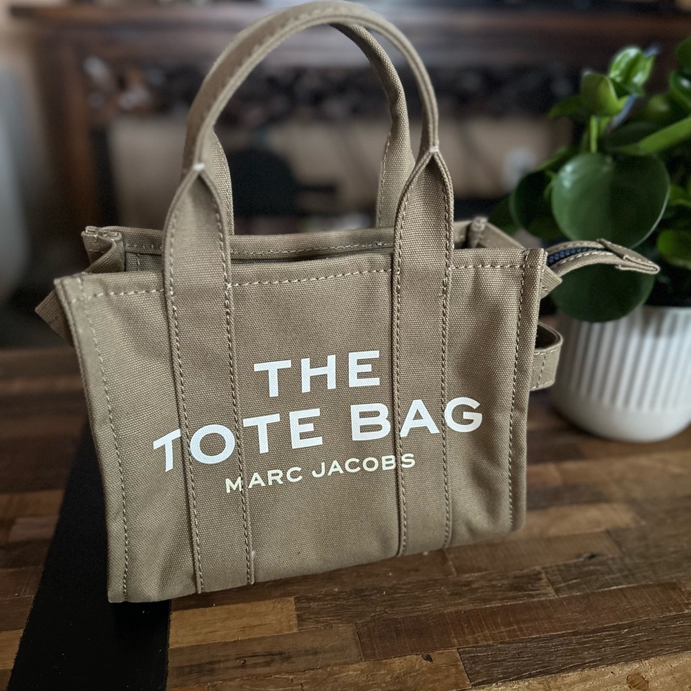 Marc Jacobs Beige Canvas Tote Bag Small